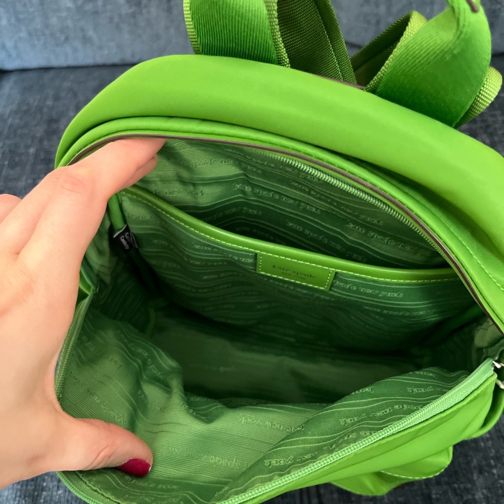 Kate Spade Lime Green Backpack - Picture 3 of 4